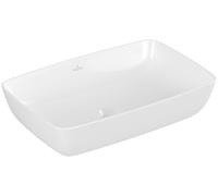 Lavabo sobre encimera Artis de Villeroy & Boch, rectangular, sin rebosadero, 580x385mm, 417258RW, Color: Blanco Piedra CerámicaPlus