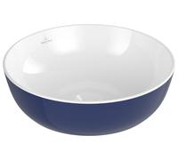 Lavabo sobre encimera Artis de Villeroy & Boch, redondo, sin rebosadero, 430x430mm, 417943BCS4, Color: Océano profundo