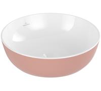 Lavabo sobre encimera Artis de Villeroy & Boch, redondo, sin rebosadero, 430x430mm, 417943BCT0, Color: polvos