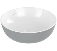 Lavabo sobre encimera Artis de Villeroy & Boch, redondo, sin rebosadero, 430x430mm, 417943BCT7, Color: Lino Francés