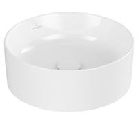 Lavabo de sobremesa Collaro de Villeroy & Boch, 400 x 400 mm, sin orificio para el grifo, sin rebosadero, no enterrado, 4A1840, Color: Cerámica Blanca - 4A1840R1
