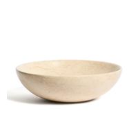 Lavabo sobre encimera Darnen en mármol beige Ø 40 cm