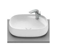 Lavabo Sobre Encimera de Fineceramic Beyond 58 cm Blanco Mate Roca - Sin sifón