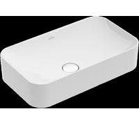 Lavabo sobre encimera Finion de Villeroy & Boch, sin rebosadero, sin grifo, 600x350mm, 414361RW, Color: Blanco Piedra CerámicaPlus