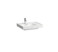 Lavabo sobre encimera LAUFEN MEDA, pulido, repisa derecha, 600x460mm, 1 agujero para grifo, con rebosadero, H8181117571041, Color: Blanco Mate