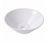 Lavabo sobre encimera, lavabo cerámico, sin orificio para grifo