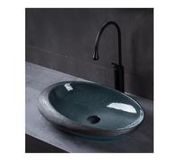 Lavabo Sobre Encimera Lavabo de balcón creativo, moderno, sobre encimera, lavabo artístico, ovalado, personalizado, for baño Baño Pila de Lavar