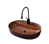 Lavabo Sobre Encimera Lavabo retro sobre encimera, lavabo for balcón, individual, artístico de cerámica, for baño Baño Pila de Lavar