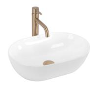 Lavabo Sobre Encimera Rea Amelia 45 White 45X31X12,5Cm
