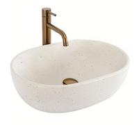 Lavabo Sobre Encimera Rea Amelia Sandy Beige 48X34,5X13,5Cm
