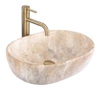 Lavabo Sobre Encimera Rea Amelia Savana Matt Beige 48X34,5X13,6Cm