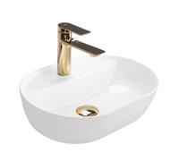 Lavabo Sobre Encimera Rea Aura 42 Blanco