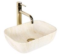 Lavabo Sobre Encimera Rea Belinda Mini Beige