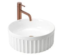Lavabo Sobre Encimera Rea Duo White 38X38X14,5Cm