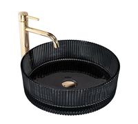 Lavabo Sobre Encimera Rea Ingrid Negro