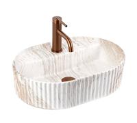 Lavabo Sobre Encimera Rea Marcela 50 Kallisto Beige 50X36X13,5Cm