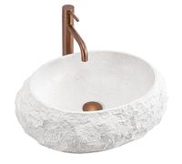 Lavabo Sobre Encimera Rea Mika White 50X38X15Cm