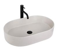 Lavabo Sobre Encimera Rea Nadia 60 Beige 61X38,5X12Cm