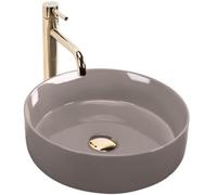 Lavabo Sobre Encimera Rea Sami Shiny Beige