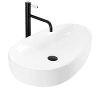 Lavabo Sobre Encimera Rea Sandra White 65X40X13Cm