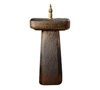 Lavabo Sobre Encimera Retro de Pedestal, Lavamanos de Cerámica de Pie para Baño o Patio Exterior, Balcón