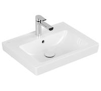 Lavabo Villeroy & Boch Metro 7113F5 550x440mm, 1 agujero para grifo, con rebosadero, Color: Cerámica Blanca - 7113F5R1