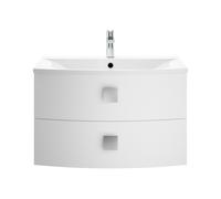 Lavabo Tradicional Blanco Cuadrado con Pedestal en Cerámica (3 Agujeros para la Grifería) - Richmond