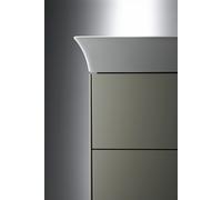 Lavabo Tulip blanco, ancho 1055mm, sin agujero para grifo, con rebosadero, 1, 23631000601, Color: Blanco con Wondergliss