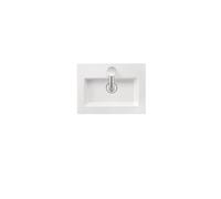 Lavabo Tulip blanco, anchura 450mm, 1 agujero de grifo, sin rebosadero, 1, 0737450041, Color: Blanco