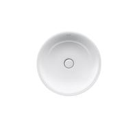 Lavabo Tulip blanco, anchura 500mm, sin agujero para grifo, sin rebosadero, 23655000701, Color: Blanco con Wondergliss