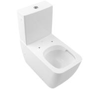 Lavabo Venticello de Villeroy & Boch para combinación, DirectFlush sin borde, de pie, 375x700x400mm, 4612R0R1, Color: Cerámica Blanca