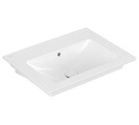 Villeroy & Boch Venticello Lavabo, 650x500mm, sin grifo, con rebosadero, 412467R1, Color: Cerámica Blanca