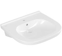 Lavabo ViCare de Villeroy & Boch, 1 agujero para grifo, con rebosadero, sin pulir, 610x550mm, 41196001, Color: Blanco