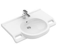 Lavabo ViCare de Villeroy & Boch, 1 orificio para grifo, sin rebosadero, 800x550 mm, sin fondo, 412081R1, Color: Cerámica blanca Plus