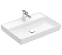 Lavabo Villeroy & Boch Collaro, 650 x 470 mm, sin rebosadero, sin fondo, 4A336601, Color: blanco-alpino