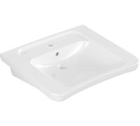 Lavabo Villeroy & Boch ViCare, rectangular, 1 agujero para grifo, con rebosadero, 650x550mm, 51786701, Color: Blanco
