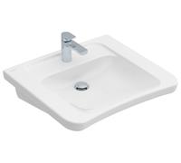 Lavabo Villeroy & Boch ViCare, rectangular, 1 agujero para grifo, sin rebosadero, 650x550mm, 51786801, Color: Blanco
