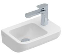 Lavabo Villeroy und Boch Lavabo de mano Architectura 360x260mm, cuadrado, agujero para grifo a la derecha, blanco, 43733701, Color: Blanco