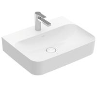 Lavabo Villeroy und Boch Lavabo Finion 600x470mm, sin rebosadero, 1 agujero para grifo, 416861R1, Color: Cerámica Blanca