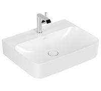 Lavabo Villeroy und Boch Lavabo Finion 600x470mm, sin rebosadero, 1 agujero para grifo, 416861RW, Color: Blanco Piedra, Cerámica Plus