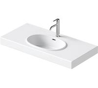 Lavabos Duravit Balcoon, 1 agujero para grifo, con rebosadero, anchura 1000mm, 241210AC00, Color: Seda blanca mate