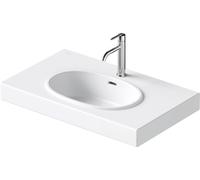 Lavabos Duravit Balcoon, 1 agujero para grifo, con rebosadero, anchura 800mm, 241280AC00, Color: Seda blanca mate