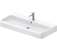 Lavabos Duravit Collection One, 1000x470mm, con rebosadero, parte inferior acristalada (para mejorar la higiene), 2382100000, Color: 1 orificio para grifo