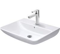 Lavabos Duravit ME by Starck, con rebosadero, con grifería, 1 agujero para grifo, 650mm, 23356500001, Color: Blanco con Wondergliss
