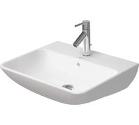Lavabos Duravit ME by Starck con rebosadero, con grifo, 1 agujero para grifo, 550mm, 2335550000, Color: Blanco
