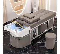 Lavacabezas profesional con sistema de fumigación y circulación de agua - Estación de lavado capilar para salones de belleza