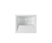 Lavadero de porcelana blanco con opción de mueble Riba 75 Unisan - Sin mueble