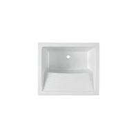 Lavadero de porcelana blanco con opción de mueble Riba 75 Unisan - Sin mueble