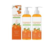 Lavado Corporal Caqui Para Olor Corporal, 2 Packs Ducha Que Eliminan Gel Ducha, Geles Ducha Desodorante Con Extractos Verde Caqui, Geles Ducha Hidratantes Profundamente Para Hombres Mujeres