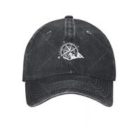 Lavado de algodón clásico Compass In The Mountain Cowboy Hats Gorra de béisbol de Mezclilla Ajustable Gorra de algodón Lavado Vintage Unisex para Hombres Mujeres Regalo para Todas Las Estaciones